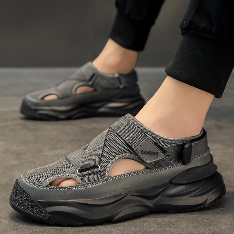 Fashion Designer Men's Sandals Breathable Casual Shoes for Men Outdoor Non Slip Beach Sandals 2024 New Male Platform Sandalias