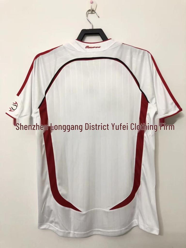 Classic Retro 0607AC Home & Away Commemorative Jersey: Kaká #22, Ronaldinho #80, Ronaldo #99