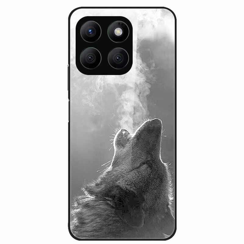 For Honor X8C Case Tempered Glass Hard PC Back Shell for Honor X8C 4G Phone Cases Bumper Covers for HonorX8C X 8C Fashion Shells