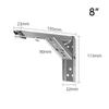 8/10/12/14 zoll Einstellbare Wand Montiert Dreieck Klapp Winkel Halterung Bank Tisch Regal Faltbare Hause Edelstahl stahl Wand Deco Halterung