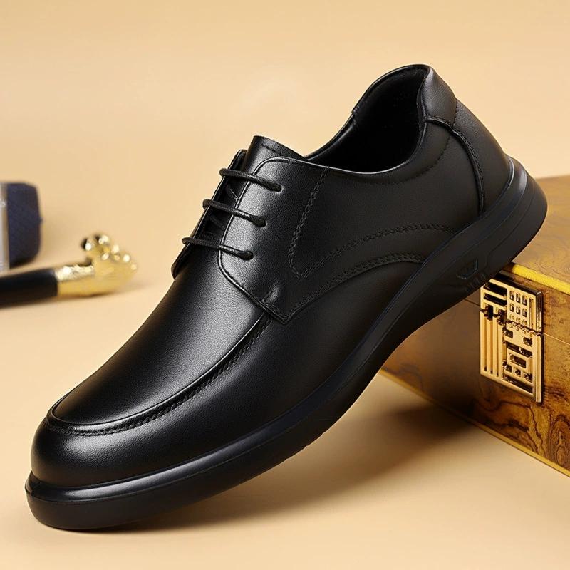 

Mens Luxury Shoes Italy Oxford Leather Shoes for Men Classic Business Dress Shoes Quality Trend Casual Loafers Brogue Shoes 38 чёрный