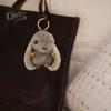 Portachiavi a Forma di Coniglio Ciondolo Coniglio Peluche con Orecchie Lunghe Fascino Bambola Portachiavi Auto Decorazione Borsa Zaino