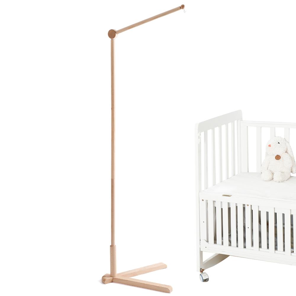 Bed Bell Standing Bracket Baby Rattle Toy 0-12 Months Toys Wooden Mobile Bed Bellbracket Newborn Bed Bell Hanging Holder Bracket
