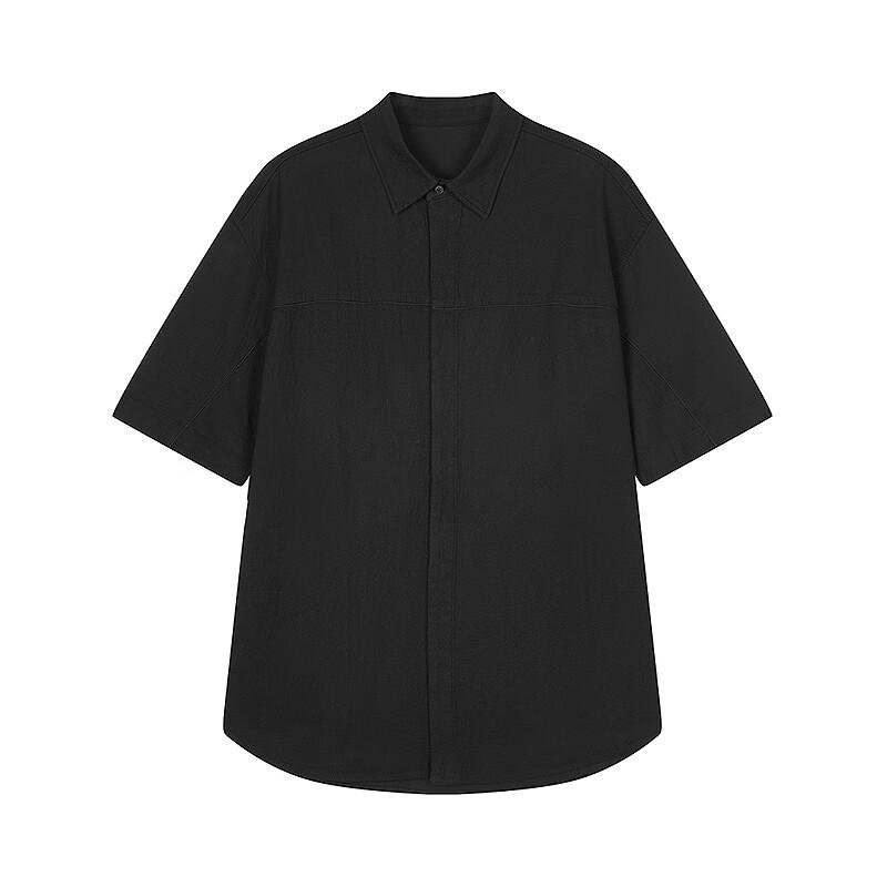 CROQUIS Men's 2025 Summer Loose H-Shape Short-Sleeved Shirt