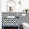3D Black and White Geometric Peel and Stick Wallpaper Self Adhesive Contact Paper Removable Waterproof Thicken Wallpaper For Furniture Renovation