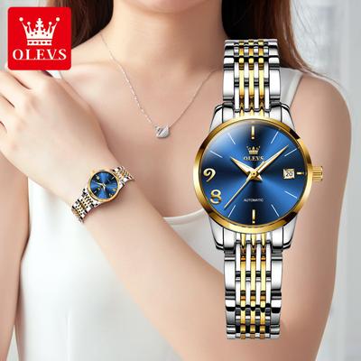 Markenuhren Automatische Mechanische Uhr Frauen Einfache Wasserdichte Damenuhr Damenuhr