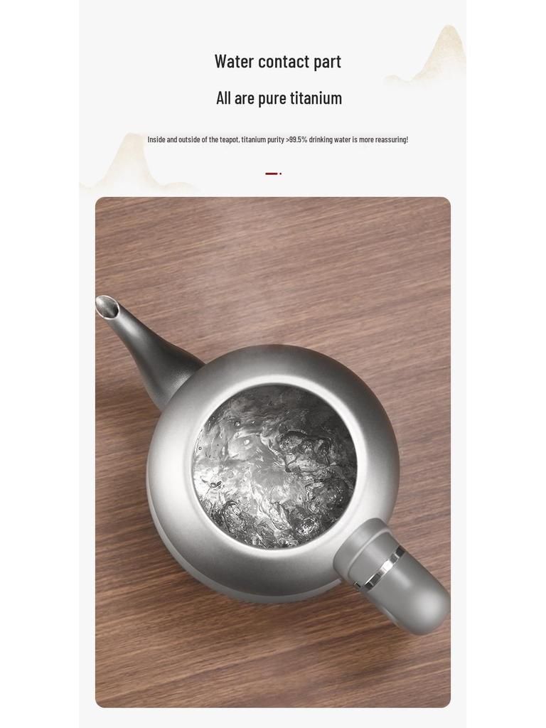 To Yi Large Capacity Pure Titanium Electric Kettle for Tea, Auto Shut-Off