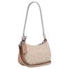 Coach Teri 19 Logo Zip Closure Crossbody Shoulder Bag Small Women bags Milk-Tea CW323-SVPWH