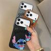 Cartoon iPhone 14/15/16 Pro Max Case – Lively Stitch Design