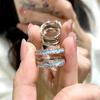 New [Light Series] Light Year Realm Luminous Ring Aurora Couple Ring Luminous Ring Male and Female Couple Ring