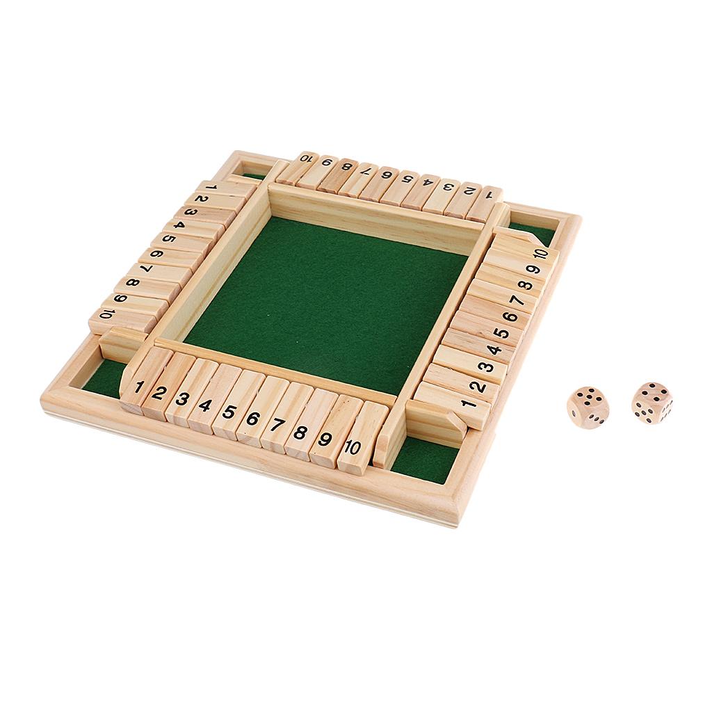 Shut The Box Board Number Drinking Games Party Pub Bar Family Game