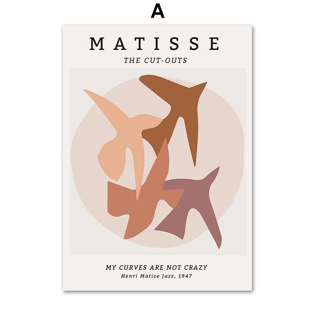 

Винтажные абстрактные Матисс Солнце Девушка Птица плакаты на скандинавскую тему и принты настенная живопись на холсте настенные панно для декора гостиной 21cm×30cm No Frame