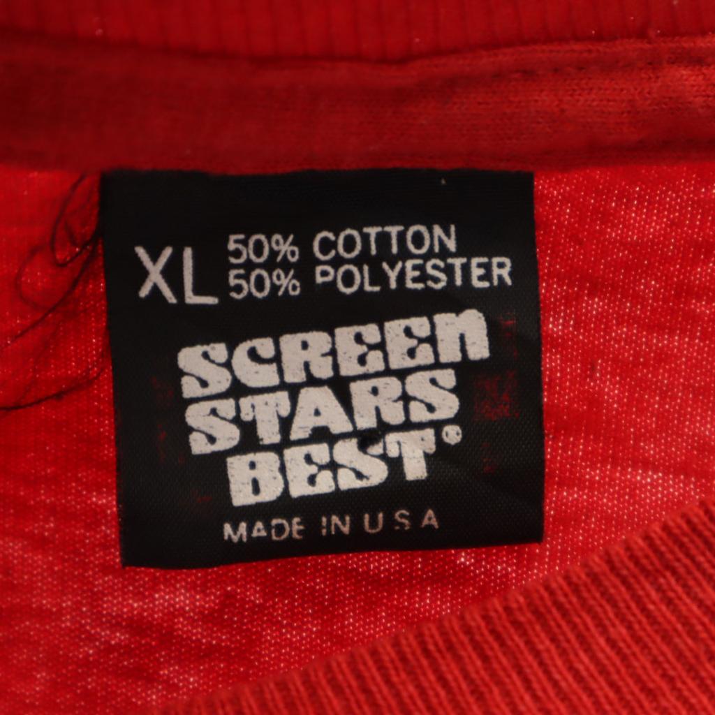 SCREEN STARS BEST 90s Made In USA Old NEBRASKA Print Short Sleeve T-shirt Men's Used