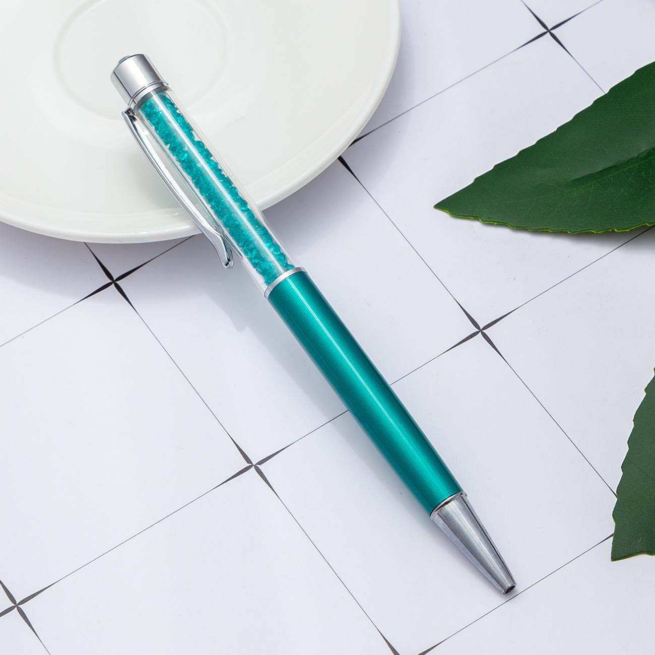 

1 шт., шариковая ручка-ролик, офисные школьные принадлежности, канцелярские принадлежности, кристаллы, алмазы, металл, креативный Kawaii, спиннинг, медсестра, свадьба Ink Color：Black