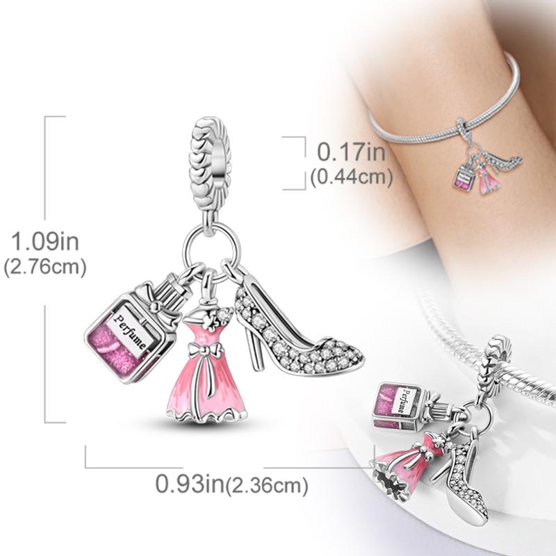 New Original Copper Charms Beads Pendants For Original Bracelet Necklaces Charm Women Diy Jewelry Gifts