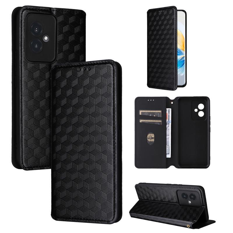 Honor 100 5G Magnetic Leather Phone Case with Card Holder