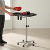 Rolling Salon Tray Cart Raised Lip Height Adjustable for Stylists