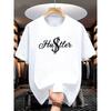 European Sizes Men's Hustler Graphic T-Shirt - Casual, Comfortable & Stretchy, Summer Outdoor Activity Tee, Street Style Round Neck