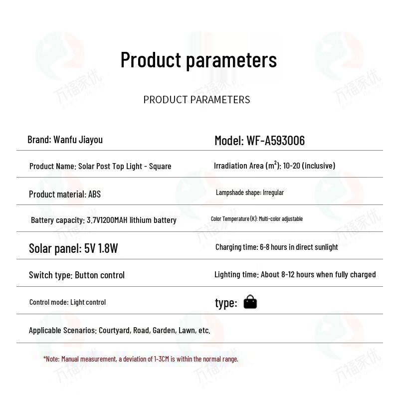 Solar LED Outdoor Pillar/Wall Light