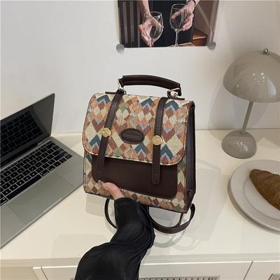 Premium Sense Niche Backpack Bag Women's New Messenger Bag Women's Versatile Fashion Shoulder Handbag
