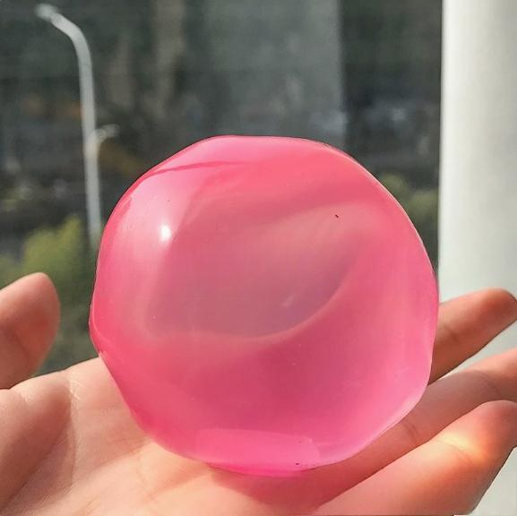 Mochi Blauwe Maltose Squishy Speelgoed Schattig Anti Stress Fidget Speelgoed Zacht Gesimuleerde Blauwe Transparante Bal Snel Terugverende Decompressie Speelgoed