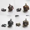 Dragon Dice Pendant Keychain Tiny Metal Dices Jewelry Set Mini Polyhedral Dices Keyring Jewelry for Fashion Enthusiasts