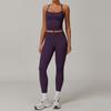 Womens Quick Dry Stretchy Yoga Set Workout Running Sport Outfit