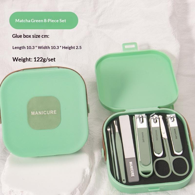 Anti Splash Nail Clipper Manicure Pedicure Set 5/6/7/8 Pcs Portable Durable Nail Scissors for Personal Nail Grooming