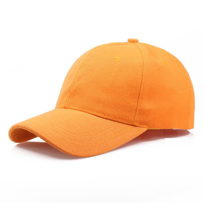 Plain Cap Baseball Strapback Adjustable Solid Blank Hat  Men Women Caps Visor