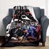 1pc Batman Flannel Throw Blanket - HD Printed Lightweight Soft Warm All-Season Blanket for Sofa, Bed, Travel091