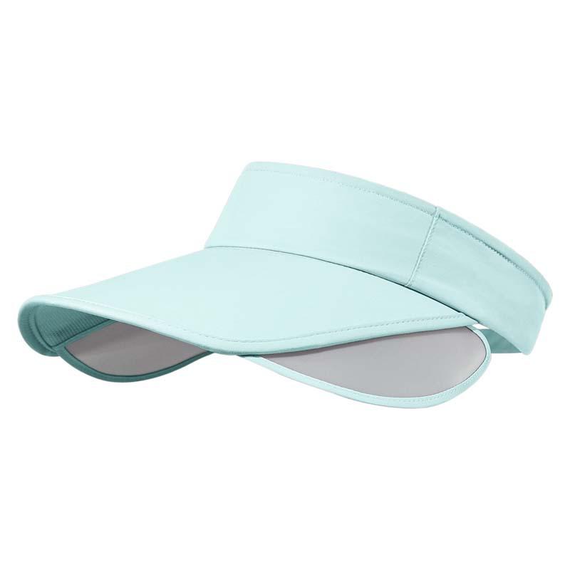 Summer Candy Color Big Eaves Empty Top Hat Women's Beach Play Visor Outdoor UV Protection Breathable Sun Protection Hat