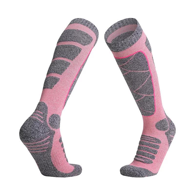 Ski Socks Unisex Thickened High Long Tube Adult and Children Heattech Outdoor Quick-Drying Climbing Socks Towel Bottom Athletic Socks