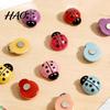 Office Cabinet Decor 4Pcs 3D Ladybug Refrigerator Magnet, Mini Ladybird Resin Fridge Magnets Decorative Memo Note Holder for Kitchen Whiteboard Kit