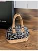 Leopard Print Girl's Mini Crossbody Handbag with Chain