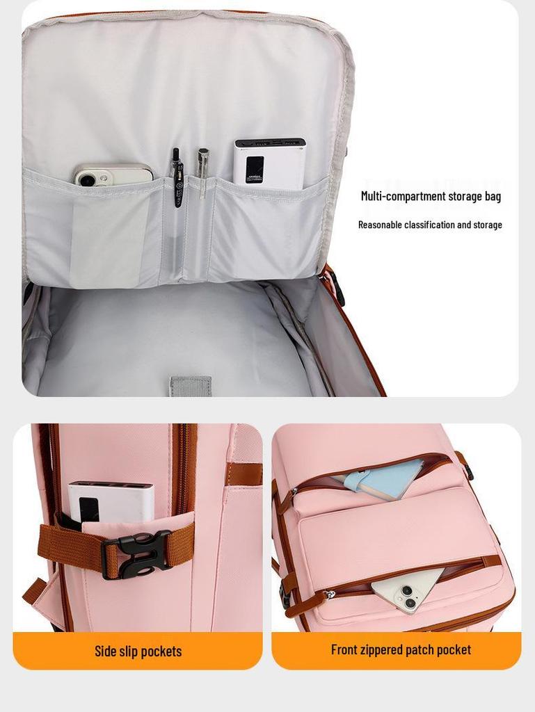 Unisex Cross-Border Backpack: Stylish, Casual & Multipurpose with USB and Laptop Compartment - Perfect for Students & Professionals