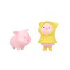 6 Pcs Cute Little Pig Doll Ornaments Little Pig Desktop Cake Decoration Car Decoration Micro Landscape DIY Home Decorations