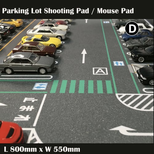 1/64 Scale Parking Lot Mat Model Car Scene Display Large Garage Toy Mouse Pad Size D