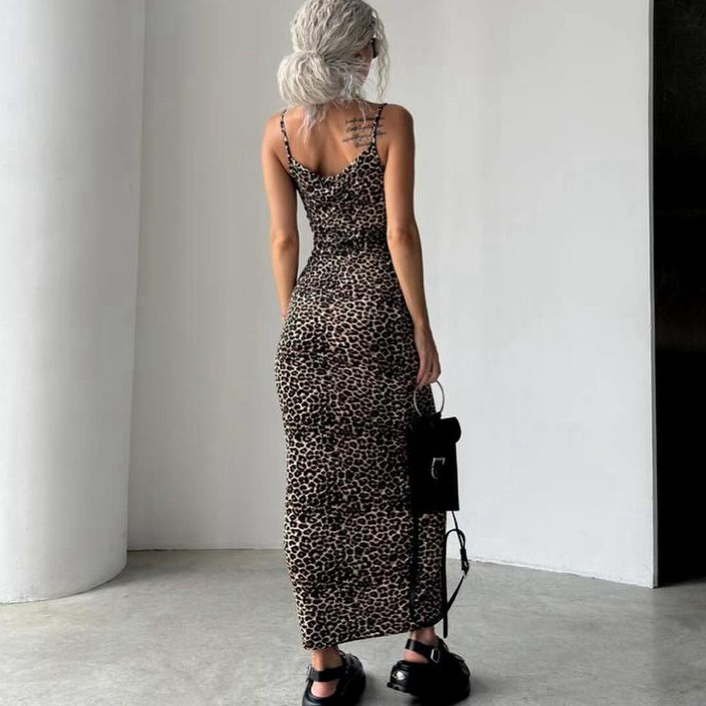 Dámská sexy sukně na šle s pasem a boky, módní potištěná slim sukně s opěradlem