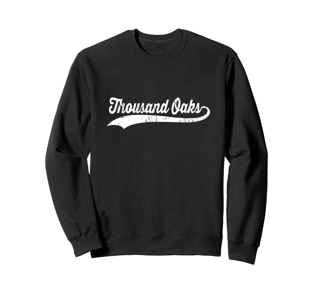 Thousand Oaks, California Vintage Cursive US City Name Retro Sweatshirt