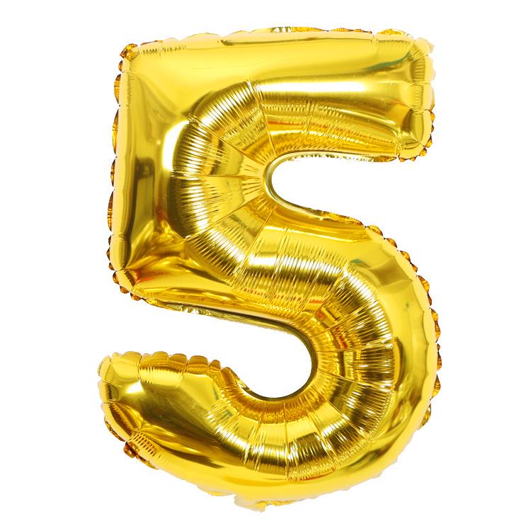 Gold Number Balloons 40 Inch Foil Balloon Adult Kids Birthday Anniversary Decoration Party Gold 0 1 2 3 4 5 6 7 8 9 Balloon