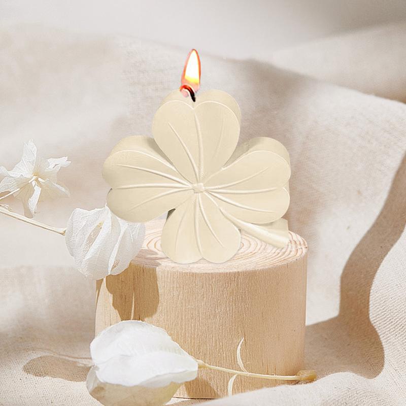 St Patrick's Shamrock Candle Silicone Mold Handmade Soap Aromatherapy Gypsum Resin Ice Mould Candle Making Kit Home Decor Gifts