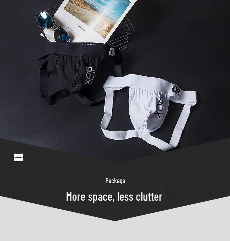 Men's Summer Cotton Sport Thong - Low-Waist, Hip-Lifting, Letter Design