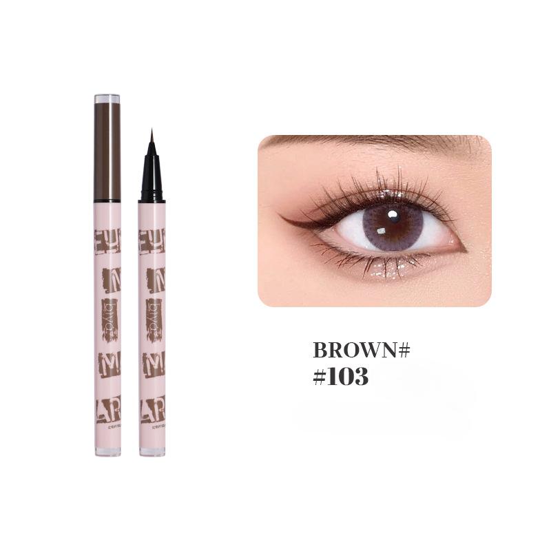 Schlanker Mehrzweck-Flüssig-Eyeliner, natürlich geschmeidig und nicht leicht zu verwischen 0,1 mm ultrafeines Eyeliner-Make-up
