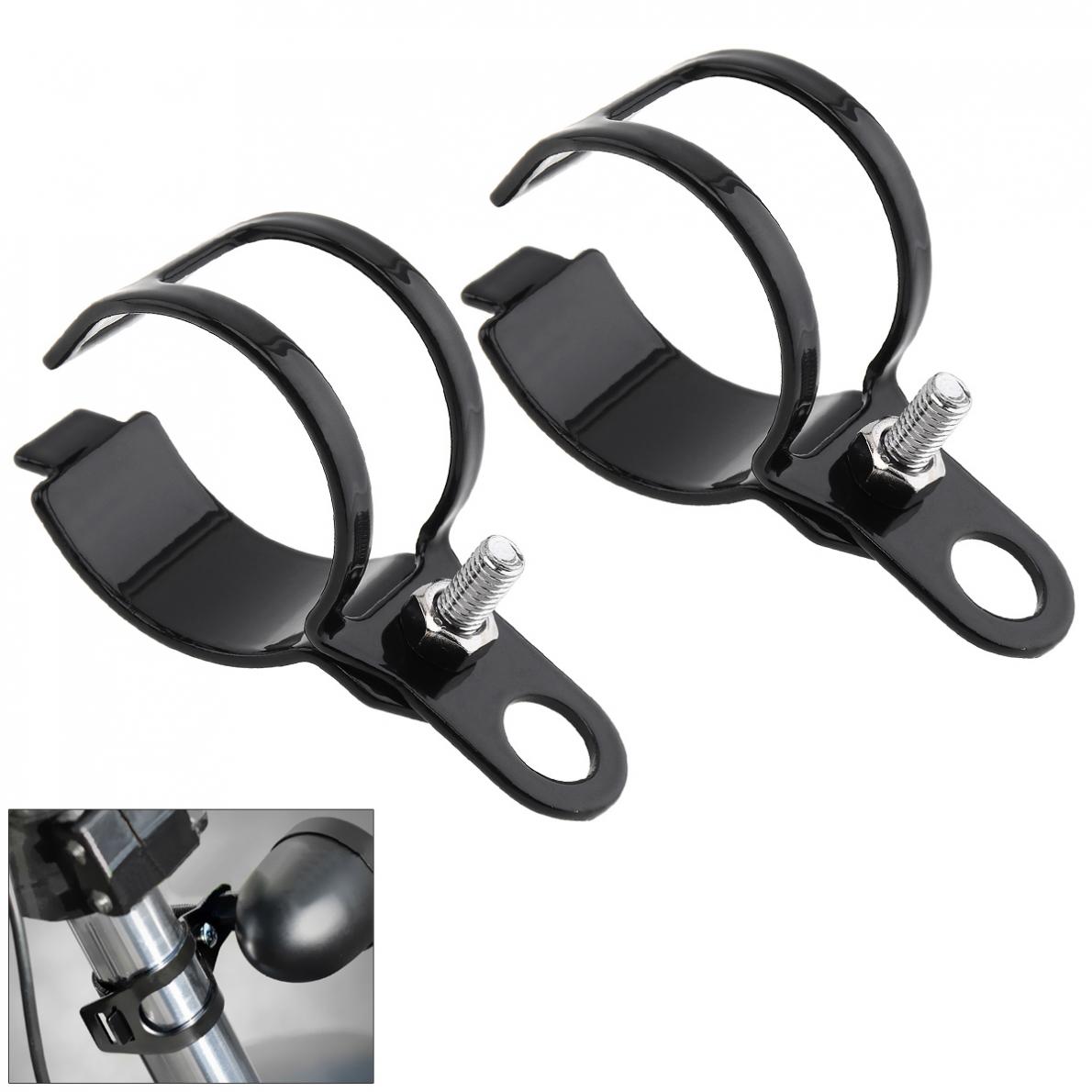 

Brand New 2pcs Motorcycle Mount Turn Signal Bracket Flasher Bracket Blinker Indicators Holder Fork Mount Clamp for ATV / Scoote чёрный