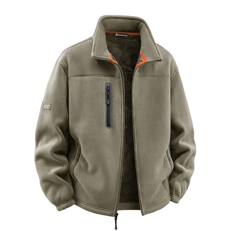 2025 zimní ochrana proti chladu ležérní větruodolná pánská móda stojáček zateplené pánské oblečení zateplená teplá bunda