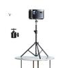 Compact Desktop Projector Stand with Adjustable Bedside Tripod and Alloy Tray