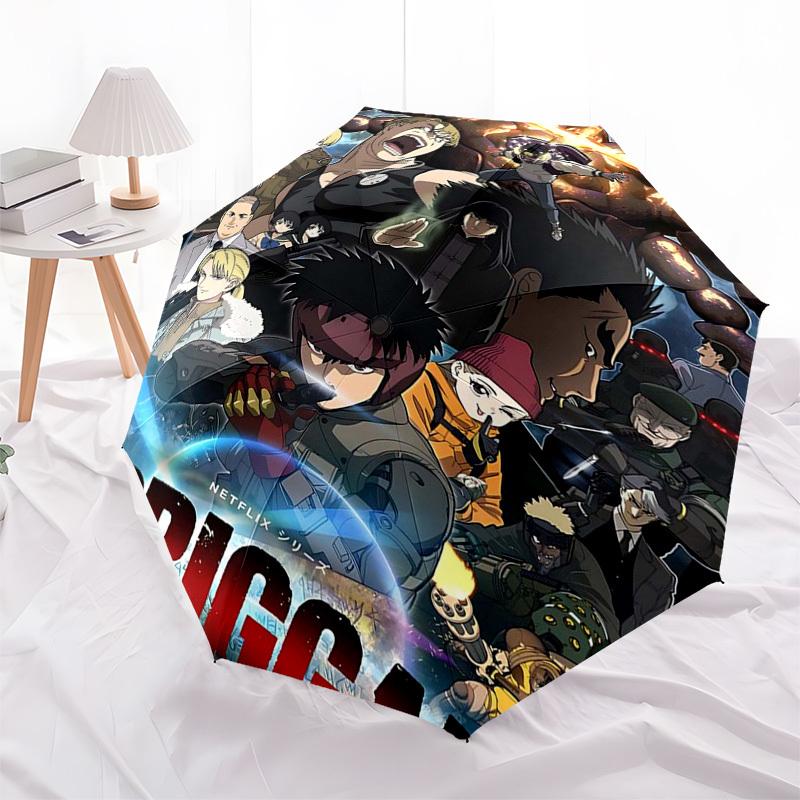 

1pc Prigga The Netflix Series Automatic Opening Folding Umbrella with 8-Rib Iron Frame, Suitable for Fans, Travelers, Daily Use, and Gifts.C048
