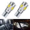 2X vícebarevný vůz T10 5630 6SMD Canbus 194 W5W Auto směrovka Boční světlo SPZ Kufr Parkovací LED kopulovité světlo na čtení