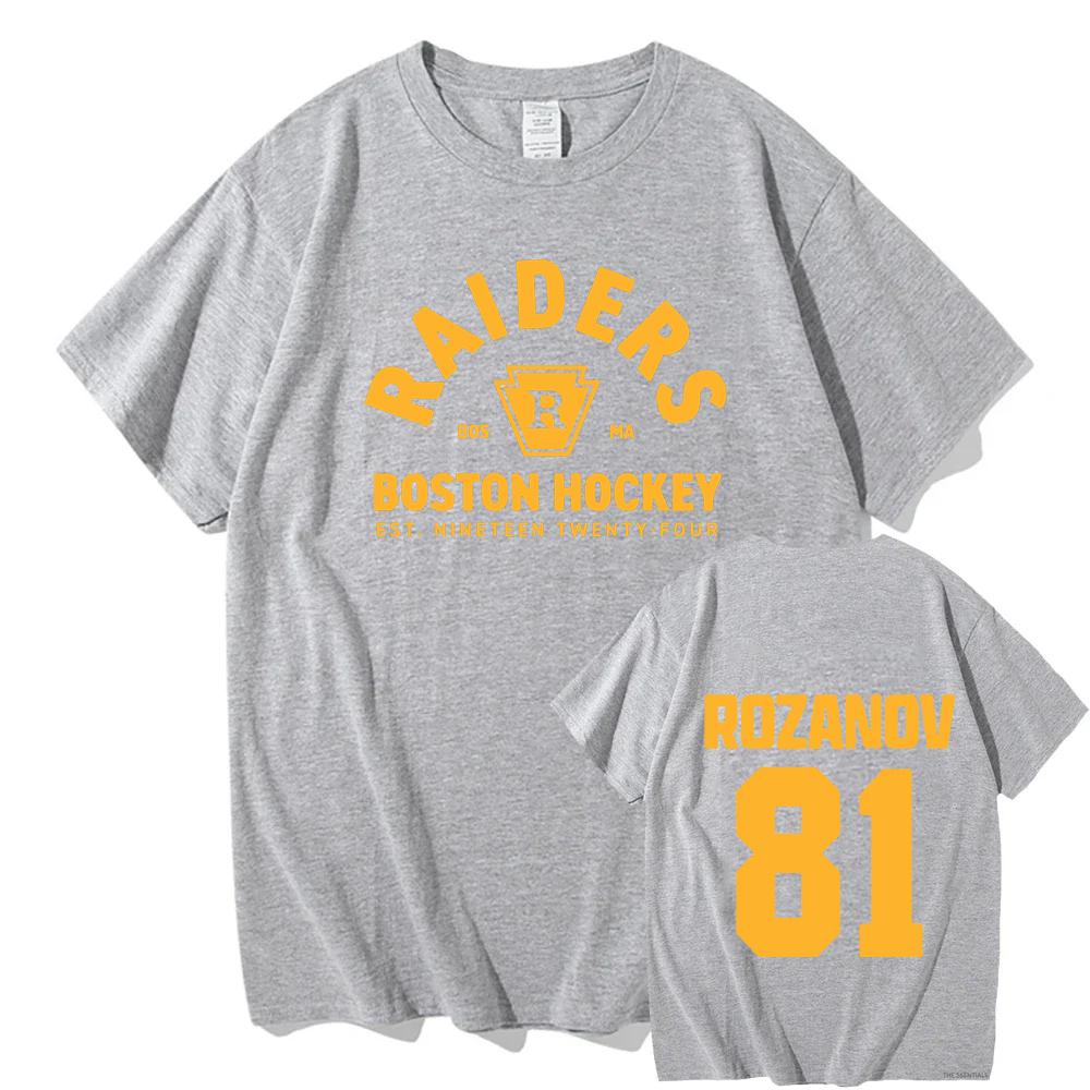 TV Heated Rivalry Llya Rozanov 81 Boston Raiders Tee Women Men Clothing Short Sleeve Cotton Fashion T-shirt Graphic Print TShirt