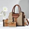 3pcs/Set Women's Bag Large Capacity Tote Handbag with Wallet Stripes Style Female Shoulder Crossbody Bags For Shopping Commuting